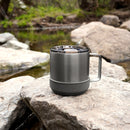 Titanium Grey camp mug-Metallic Grey 10 OZ