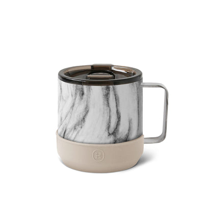 White Marble Camp Mug - Eucalyptus 10 OZ