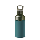 Clear Reusable Water Bottles With Infuser - Forest Green 20 oz