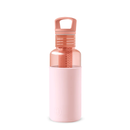 Clear Reusable Water Bottles With Infuser - Peachy Orange 20 oz