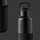 Black-Midnight Black 20 Oz, HYDY - Water bottles, 18/8 (304) Stainless Steel, BPA Free, Reusable