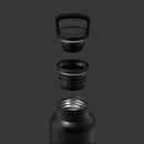 Black-Midnight Black 20 Oz, HYDY - Water bottles, 18/8 (304) Stainless Steel, BPA Free, Reusable