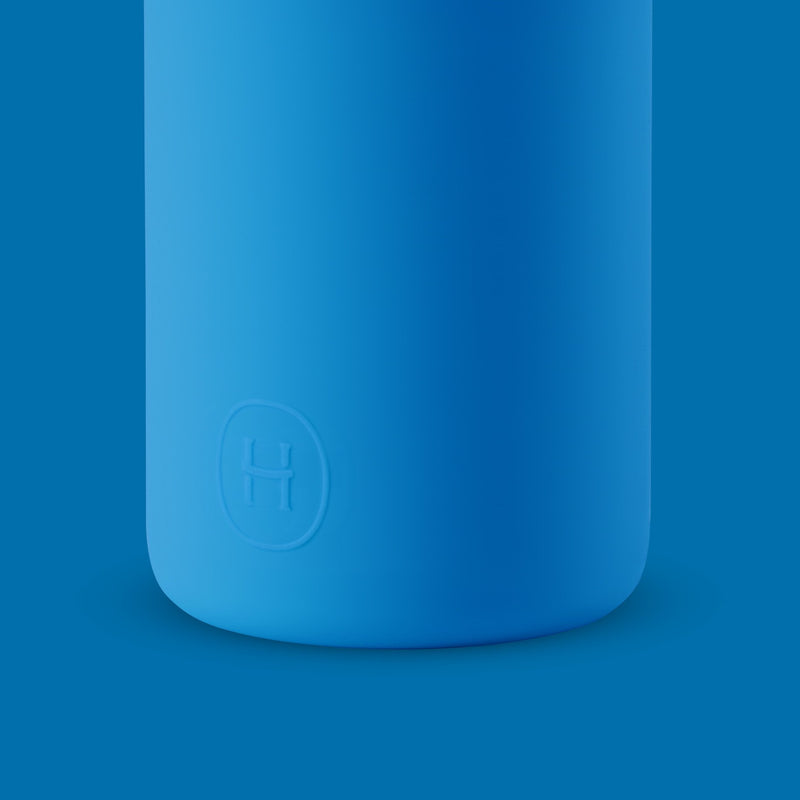 Black-Blue 20 Oz, HYDY - Water bottles, 18/8 (304) Stainless Steel, BPA Free, Reusable