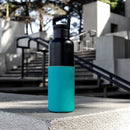Black-Dark Cyan 20 Oz, HYDY - Water bottles, 18/8 (304) Stainless Steel, BPA Free, Reusable