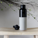 Black-Cloudy Grey 20 Oz, HYDY - Water bottles, 18/8 (304) Stainless Steel, BPA Free, Reusable