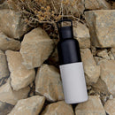 Black-Cloudy Grey 20 Oz, HYDY - Water bottles, 18/8 (304) Stainless Steel, BPA Free, Reusable
