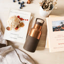 Bronze Gold-Mocha 12 Oz, HYDY - Water bottles, 18/8 (304) Stainless Steel, BPA Free, Reusable