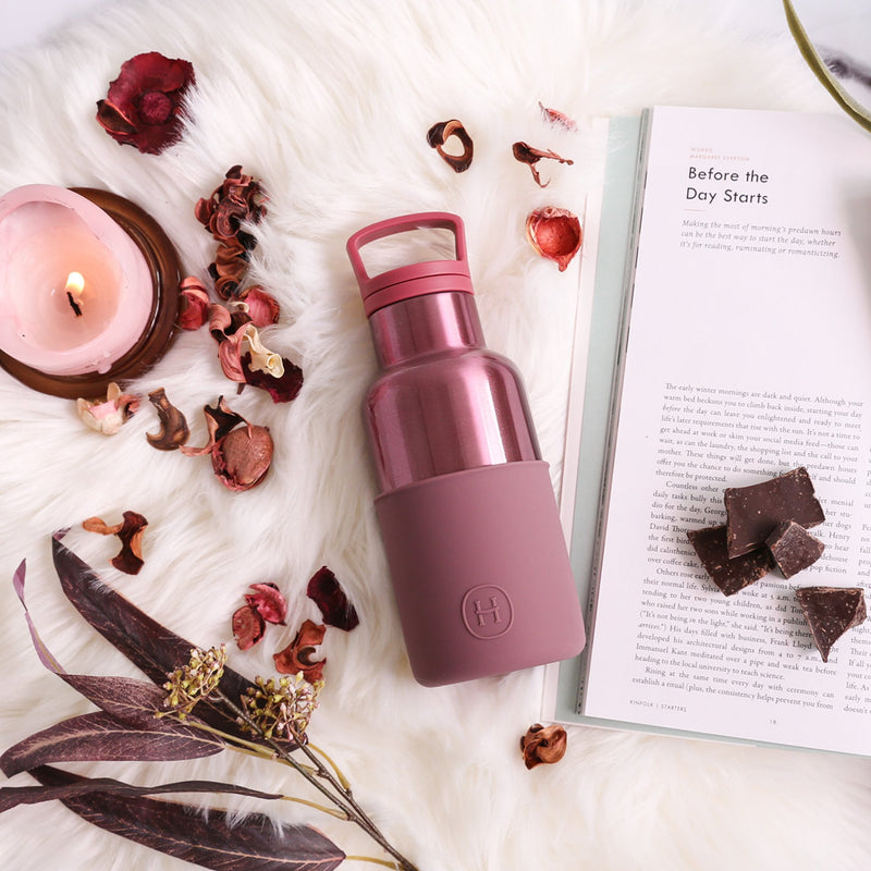 Rose Gold-Dusty Rose 12 Oz, HYDY - Water bottles, 18/8 (304) Stainless Steel, BPA Free, Reusable