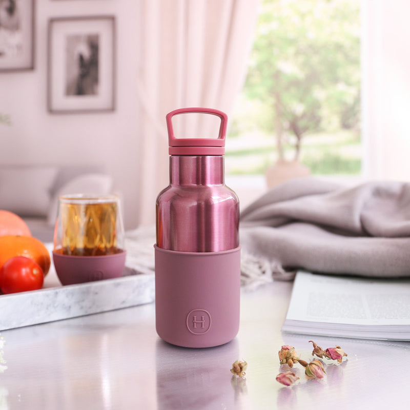 Rose Gold-Dusty Rose 12 Oz, HYDY - Water bottles, 18/8 (304) Stainless Steel, BPA Free, Reusable