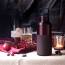 Burgundy-Black Cherry 16 Oz, HYDY - Water bottles, 18/8 (304) Stainless Steel, BPA Free, Reusable