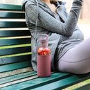 Clear-Wine Red 20 Oz, HYDY - Water bottles, 18/8 (304) Stainless Steel, BPA Free, Reusable