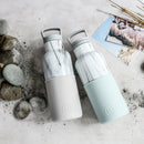 White Marble-Cloudy Grey 16 Oz, HYDY - Water bottles, 18/8 (304) Stainless Steel, BPA Free, Reusable