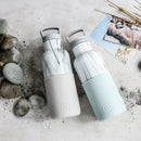 White Marble-Cloudy Grey 16 Oz, HYDY - Water bottles, 18/8 (304) Stainless Steel, BPA Free, Reusable