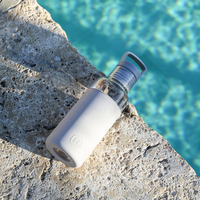 Clear-Cloudy Grey 20 Oz, HYDY - Water bottles, 18/8 (304) Stainless Steel, BPA Free, Reusable