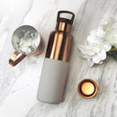 Bronze Gold-Cloudy Grey 20 Oz, HYDY - Water bottles, 18/8 (304) Stainless Steel, BPA Free, Reusable