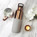 Bronze Gold-Cloudy Grey 20 Oz, HYDY - Water bottles, 18/8 (304) Stainless Steel, BPA Free, Reusable