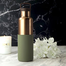 Bronze Gold-Seaweed Green 20 Oz, HYDY - Water bottles, 18/8 (304) Stainless Steel, BPA Free, Reusable