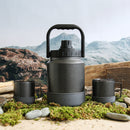 Black Outdoor Jug and Camp Mug Set