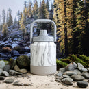 White Marble Outdoor Jug and Camp Mug Set