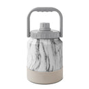 White Marble Outdoor Jug and Camp Mug Set