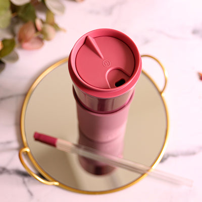 Rose Gold Travel Mug - Dusty Rose 15 Oz