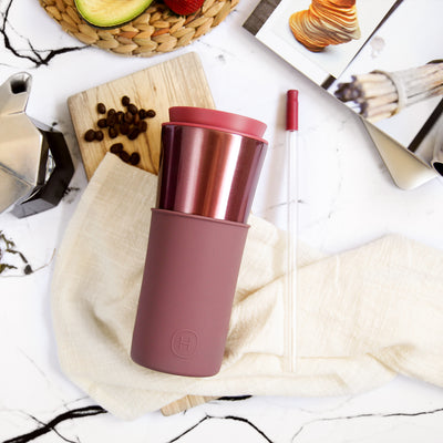 Rose Gold Travel Mug - Dusty Rose 15 Oz