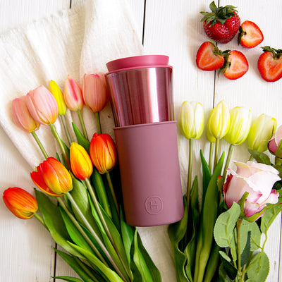 Rose Gold Travel Mug - Dusty Rose 15 Oz