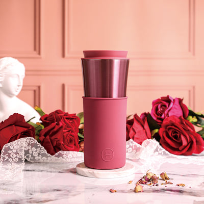 Rose Gold Travel Mug - Sangria 15 Oz