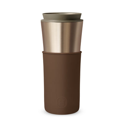 Metallic Fir Travel Mug - Mocha 15 Oz