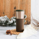 Metallic Fir Travel Mug - Mocha 15 Oz