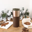 Metallic Fir Travel Mug - Mocha 15 Oz