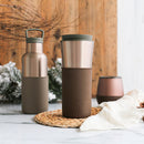 Metallic Fir Travel Mug - Mocha 15 Oz