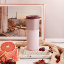 Pearl Pink Travel Mug - Cherry Blossoms 15 Oz