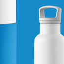 White-Blue 20 Oz, HYDY - Water bottles, 18/8 (304) Stainless Steel, BPA Free, Reusable