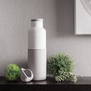 White-Cloudy Grey 20 Oz, HYDY - Water bottles, 18/8 (304) Stainless Steel, BPA Free, Reusable