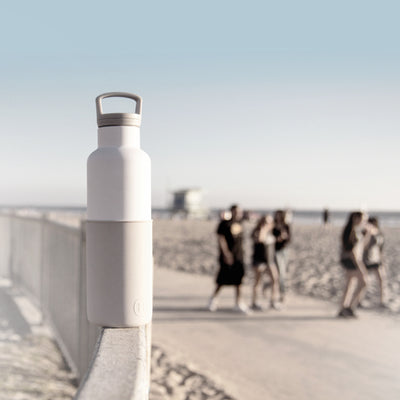 White-Cloudy Grey 20 Oz, HYDY - Water bottles, 18/8 (304) Stainless Steel, BPA Free, Reusable