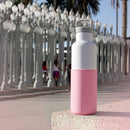 White-Rose pink 20 Oz, HYDY - Water bottles, 18/8 (304) Stainless Steel, BPA Free, Reusable
