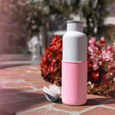 White-Rose pink 20 Oz, HYDY - Water bottles, 18/8 (304) Stainless Steel, BPA Free, Reusable