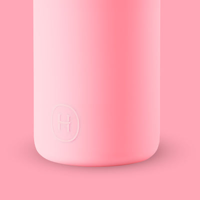 White-Rose pink 20 Oz, HYDY - Water bottles, 18/8 (304) Stainless Steel, BPA Free, Reusable