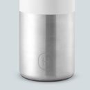 White-Stainless natural silver 20 Oz, HYDY - Water bottles, 18/8 (304) Stainless Steel, BPA Free, Reusable