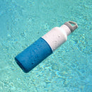 White-Blue 20 Oz, HYDY - Water bottles, 18/8 (304) Stainless Steel, BPA Free, Reusable